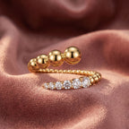 18K Spiral Pave Diamond Ring — AI cloth, in-house