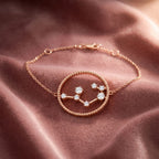 18K Sagittarius Constellation Diamond Bracelet — AI cloth, in-house