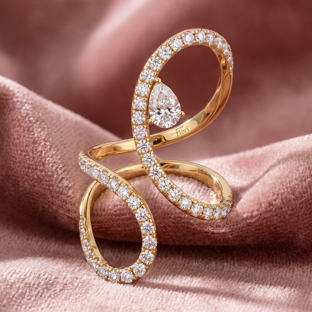 18K Bespoke Diamond Ring — AI cloth, in-house