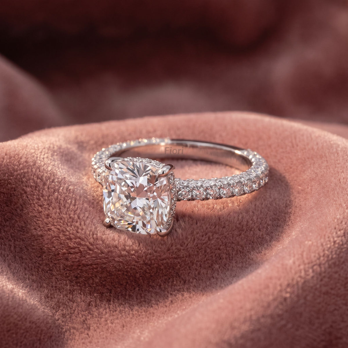 18K Solitaire Round Diamond Ring — AI cloth, in-house