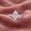 18K Solitaire Princess Diamond Engagement Ring — AI cloth, in-house