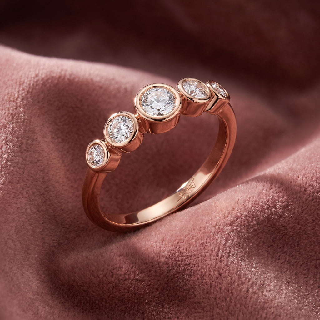18K Bespoke Round Diamond Ring — AI cloth, in-house