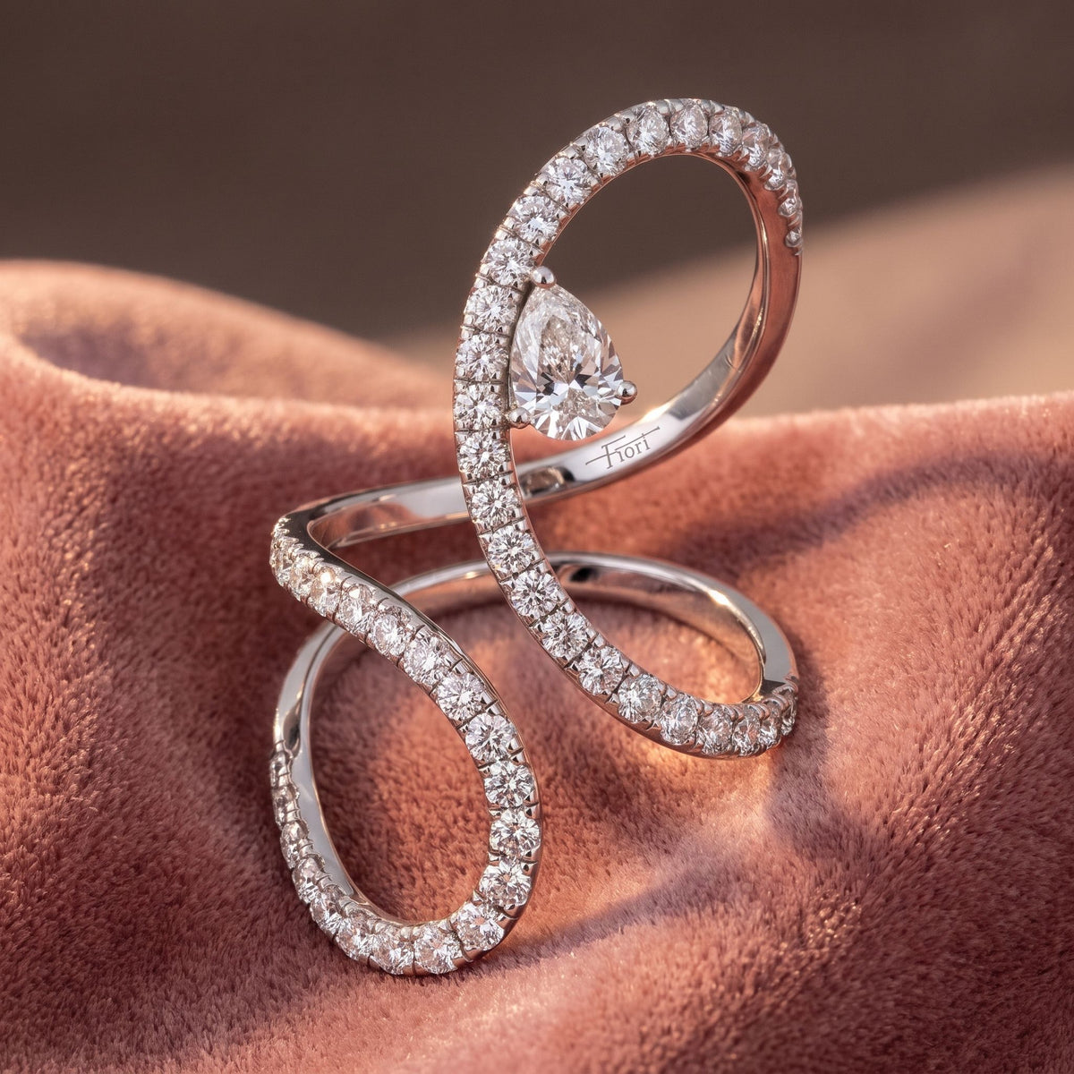 18K Bespoke Diamond Ring — AI cloth, in-house