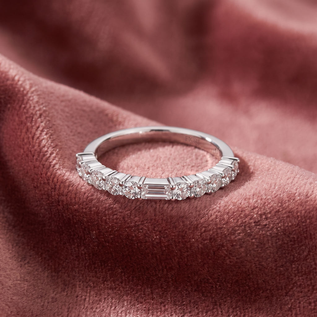 18K Eternity Diamond Ring — AI cloth, in-house
