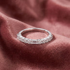 18K Eternity Diamond Ring — AI cloth, in-house