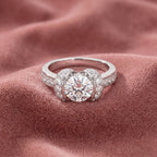18K Bespoke Round Diamond Solitaire Ring — AI cloth, in-house