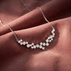 18K Bespoke Cluster Diamond Pendant — AI cloth, in-house