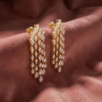 18K Marquise Diamond Drop Earrings — AI cloth, in-house