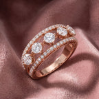 18K Cushion Diamond Statement Ring — AI cloth, in-house