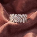 18K Eternity Round Diamond Ring — AI cloth, in-house