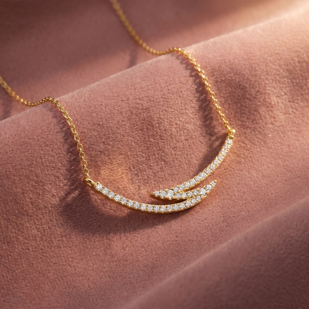 18K Lab Grown Diamond Pendant — AI cloth, in-house