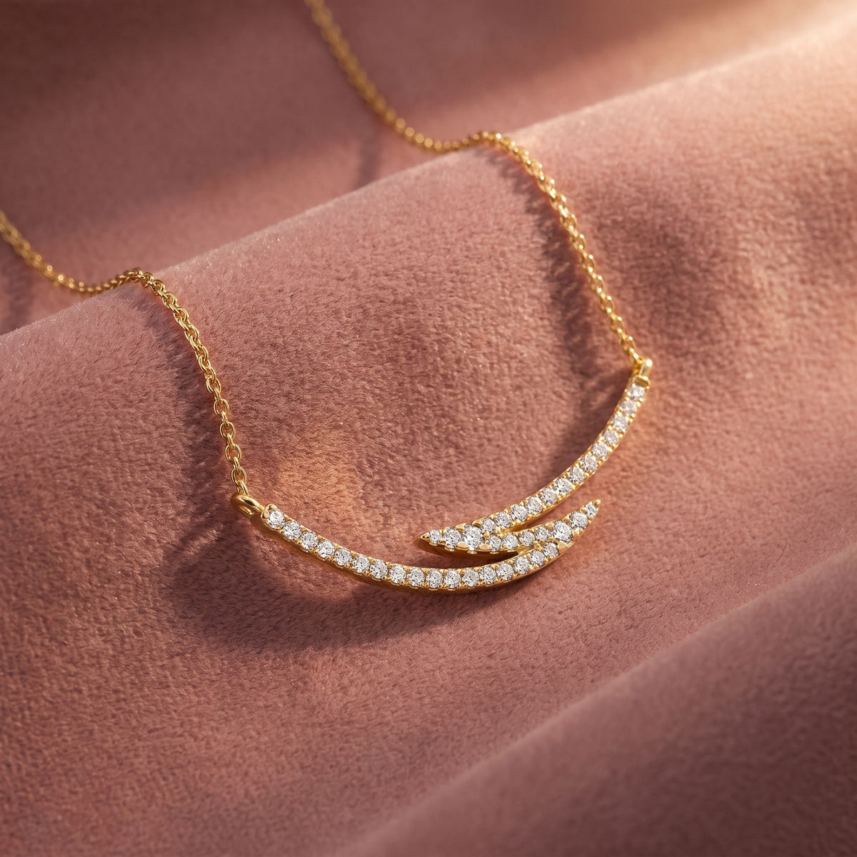 18K Lab Grown Diamond Pendant — AI cloth, in-house
