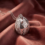 18K Bespoke Geometric Diamond Pendant — AI cloth, in-house