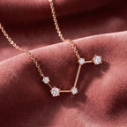 18K Constellation Round Diamond Pendant — AI cloth, in-house