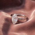 18K Solitaire Marquise Diamond Ring — AI cloth, in-house