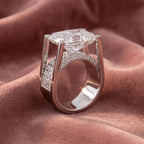 18K Bespoke Solitaire Diamond Ring — AI cloth, in-house