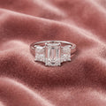 18K Trilogy Diamond Engagement Ring — AI cloth, in-house