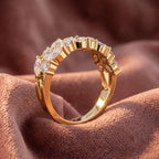 18K Eternity Marquise Diamond Ring — AI cloth, in-house