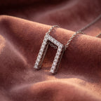 18K Uruz Viking Round Diamond Pendant — AI cloth, in-house