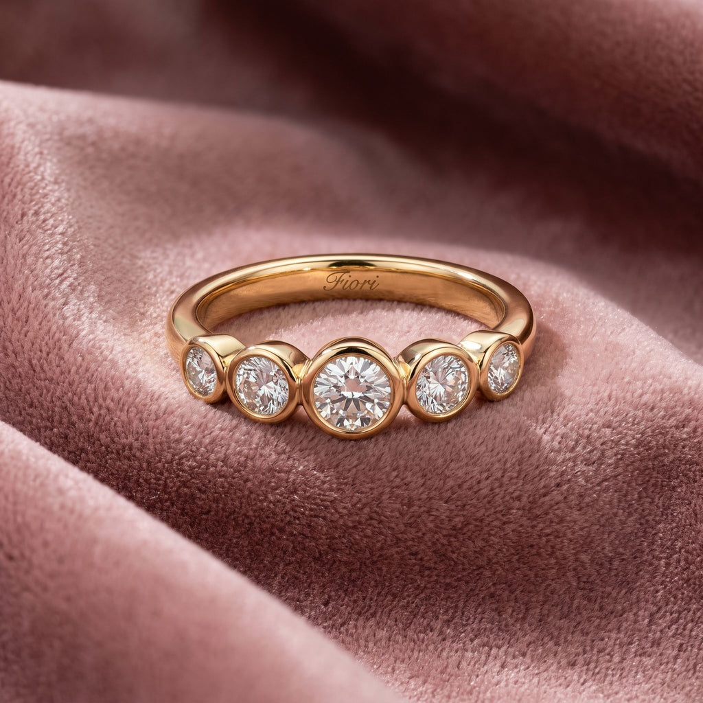 18K Bespoke Round Diamond Ring — AI cloth, in-house