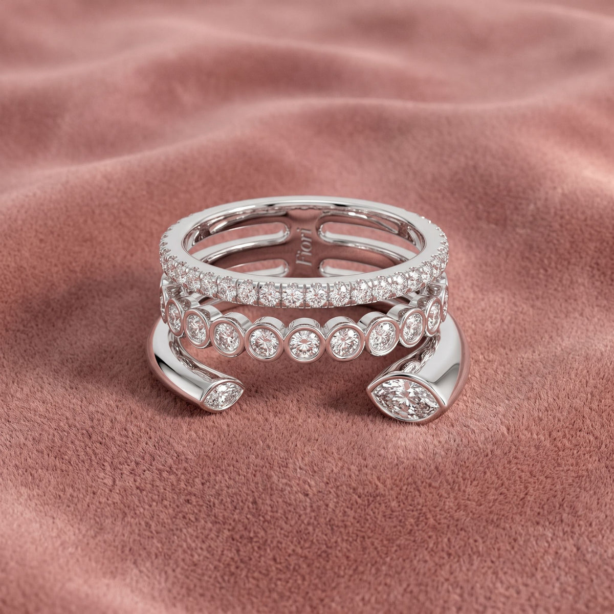 18K Bespoke Diamond Ring — AI cloth, in-house