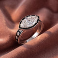 18K Bespoke Marquise Diamond Ring — AI cloth, in-house
