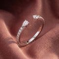 18K Bespoke Pear Diamond Ring — AI cloth, in-house