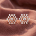 18K Bespoke Diamond Earrings — AI cloth, in-house