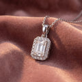18K Halo Pink Diamond Pendant — AI cloth, in-house