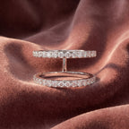 18K Bespoke Pave Diamond Ring — AI cloth, in-house