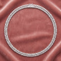 18K Oval Diamond Necklace — AI cloth, in-house