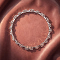 18K Mixed-Cut Diamond Bracelet — AI cloth, in-house