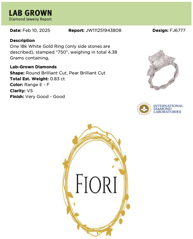 Certificat de laboratoire