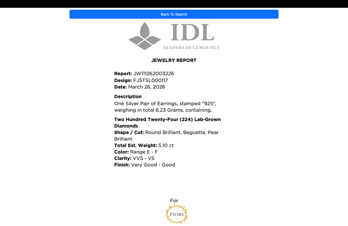 Laboratory certificate
