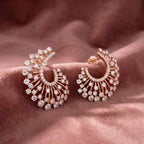 18K Fan Bespoke Diamond Earrings — AI cloth, in-house