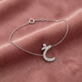 18K Arabic Alphabet Diamond Bracelet — AI cloth, in-house