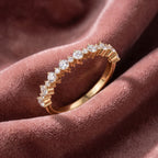 18K Round Eternity Diamond Ring — AI cloth, in-house