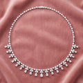 18K Minimalist Diamond Necklace — AI cloth, in-house