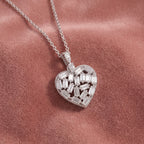18K Heart Diamond Pendant — AI cloth, in-house
