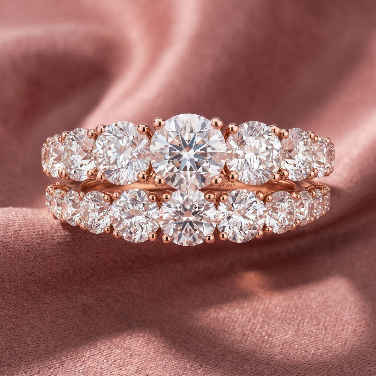 18K Bespoke Round Diamond Ring — AI cloth, in-house