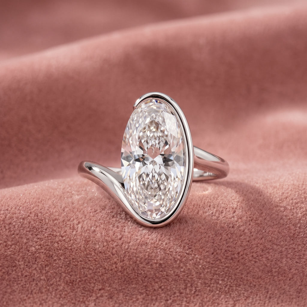 18K Solitaire Diamond Ring — AI cloth, in-house