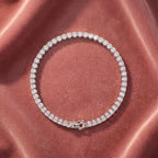 14K Tennis Diamond Bracelet — AI cloth, in-house