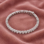 18K Heart Diamond Bracelet — AI cloth, in-house