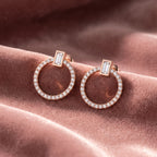 18K Round Diamond Hoop Earrings — AI cloth, in-house