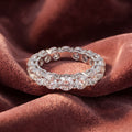 18K Full Eternity Round Diamond Ring — AI cloth, in-house