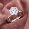 18K Solitaire Round Diamond Ring — AI cloth, in-house