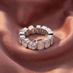 18K Eternity Diamond Ring — AI cloth, in-house