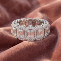 18K Eternity Diamond Ring — AI cloth, in-house