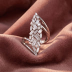 18K Bespoke Baguette Diamond Ring — AI cloth, in-house