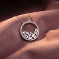 18K Bespoke Baguette Diamond Pendant — AI cloth, in-house